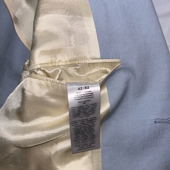 Paul Smith 100% Linen Light Blue Jacket - Picture 4 of 4